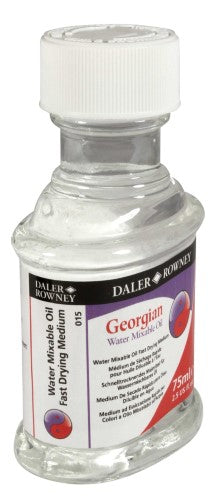 Fast-drying 75ml oil paint medium enhances blending, vibrant colors, and water-mixable formula for versatile use in art.