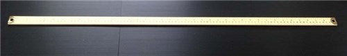 Ruler -Wooden Metre Ruler 100cm W/Metal Ends