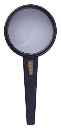 Lightweight 2.5" magnifier with 5x magnification, ideal for reading, crafts, and detailed exploration.