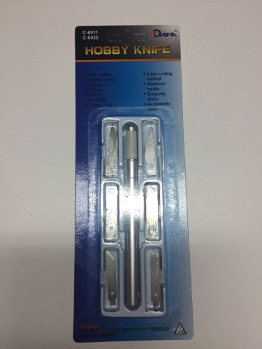 C-6011 Knife Set featuring a barrel and 6 assorted precision blades for versatile kitchen use and enhanced culinary skills.