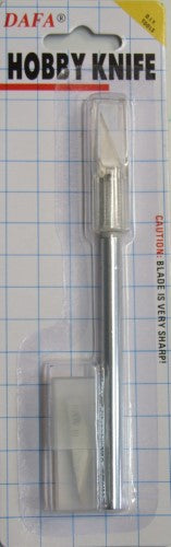 C-601cs Al Knife with 5 blades and cap, featuring an aluminum handle for precise cutting of lightweight materials.