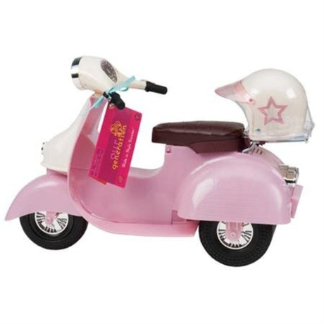 OG Scooter in Pink & Ivory designed for 18" dolls, perfect for adventurous outdoor play and imaginative storytelling.