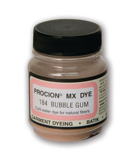 Vibrant Procion MX Bubble Gum dye in 18.71g, ideal for cold water dyeing on cotton, linen, and paper with strong, vibrant colors.
