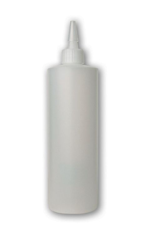 Lightweight 454ml spout bottle with a stylish jacquard pattern, made from recycled materials for eco-friendly hydration.