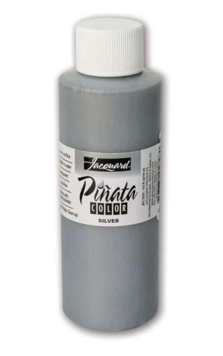 Jacquard Piñata Silver 033 alcohol ink (118.29ml) for vibrant art on non-porous surfaces like glass, metal, and more.