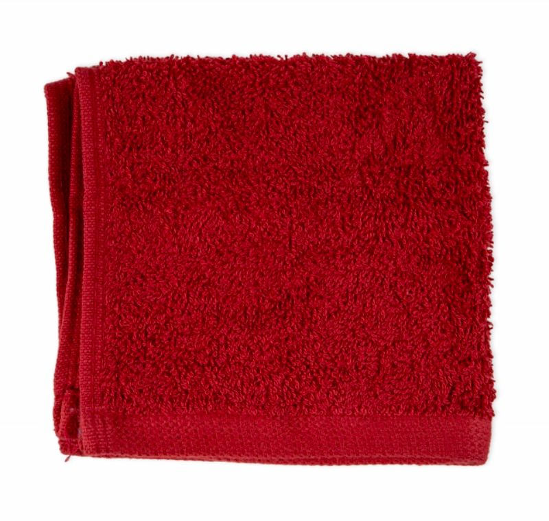 Luxurious 100% cotton hand towel in vibrant Chilli color, 46 x 66cm, super soft, absorbent, and easy-care for any setting.
