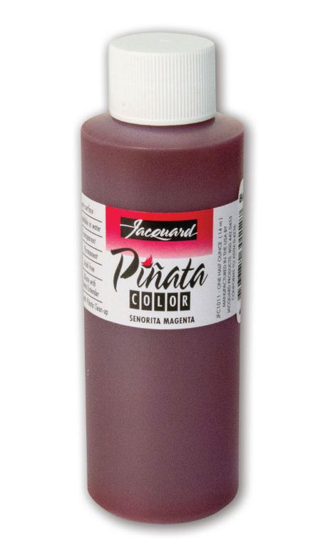 Vibrant Senorita Magenta alcohol ink for versatile use on glass, metal, and resin; perfect for arts and crafts projects.