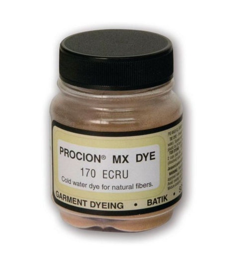 Procion MX Dye in Ecru, 18.71g, ideal for vibrant cold water dyeing on cotton and cellulose fabrics.
