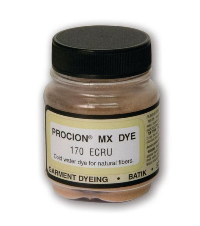Procion MX Dye in Ecru, 18.71g, ideal for vibrant cold water dyeing on cotton and cellulose fabrics.
