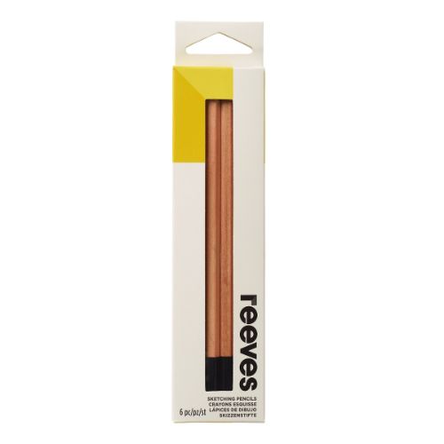 Reeves Sketching Pencil Set 6: Complete artist kit with various pencils, pastels, and tools for detailed sketches and shading.