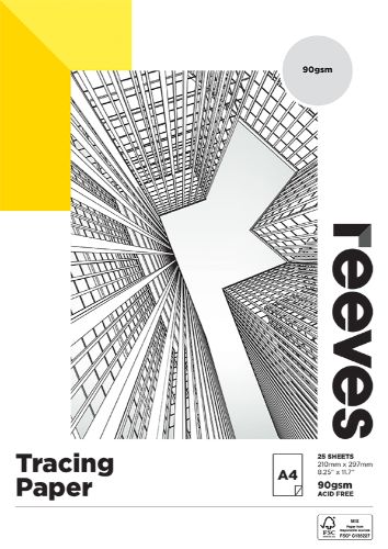 Reeves Tracing Paper Pads 90GSM A4