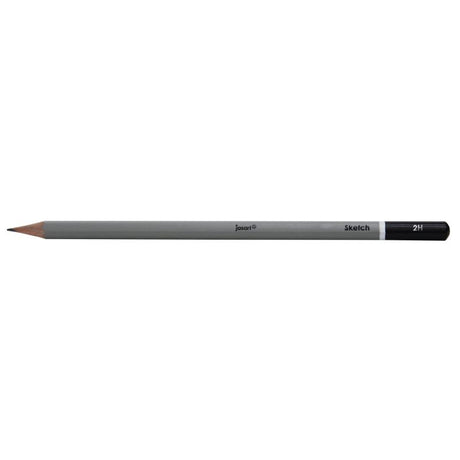 JASART 2H sketching pencil with smooth wood casing, break-resistant lead, FSC certified for eco-friendly artistry.