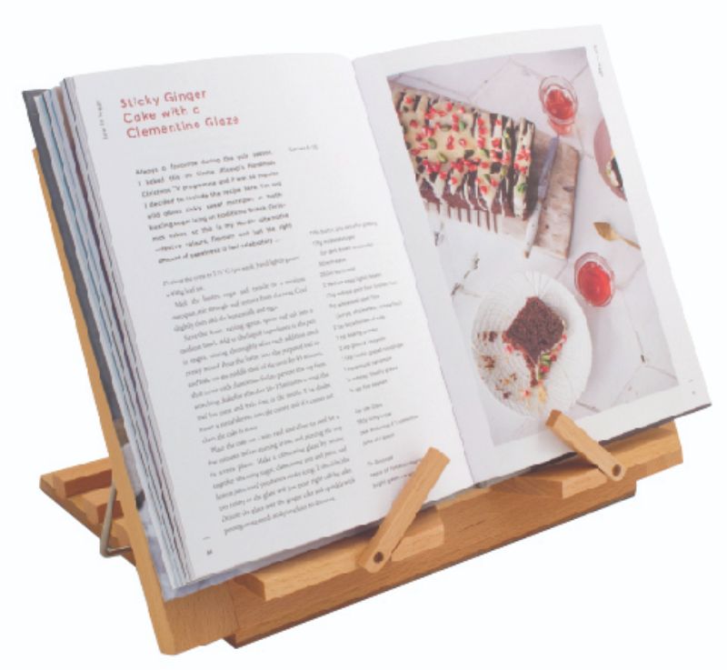 JASART Bookrack Table Easel in durable beechwood, adjustable from 35 to 65 degrees for painting or displaying items.