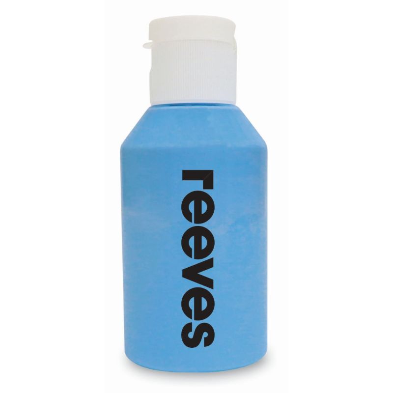 Reeves Pre Mixed Acrylic Pour Paint Set - Ocean: 4 vibrant, water-based paints in satin finish for stunning fluid art creations.