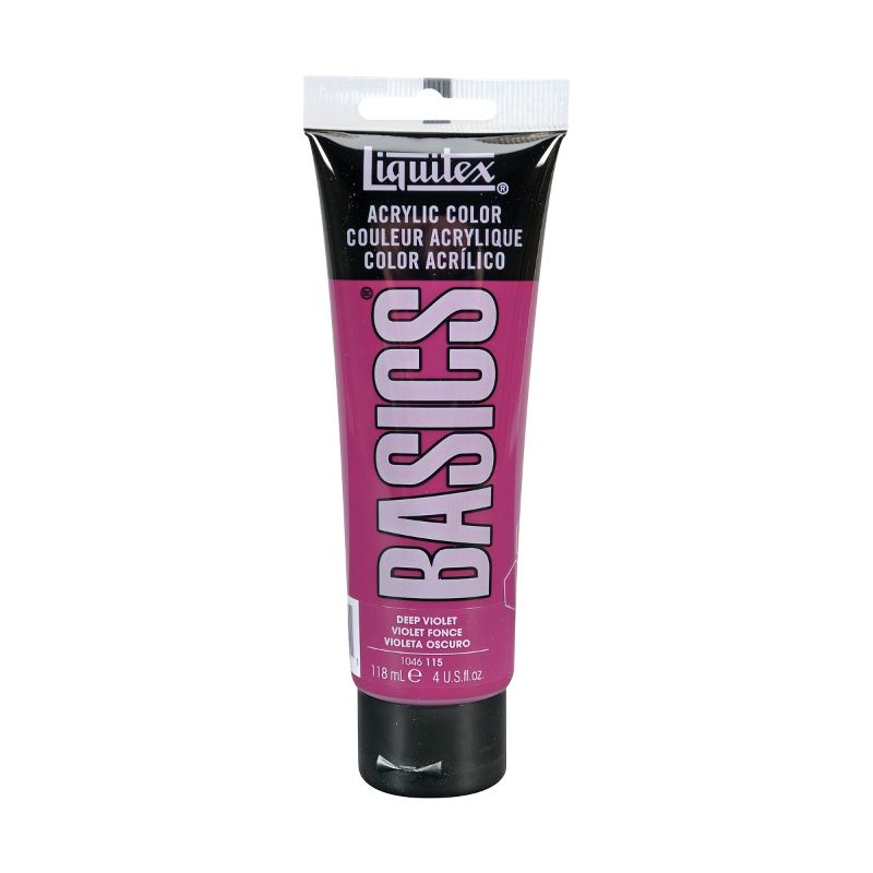 Deep violet acrylic paint in a 118ml tube, ideal for artists with excellent pigment load and a creamy, satin finish.