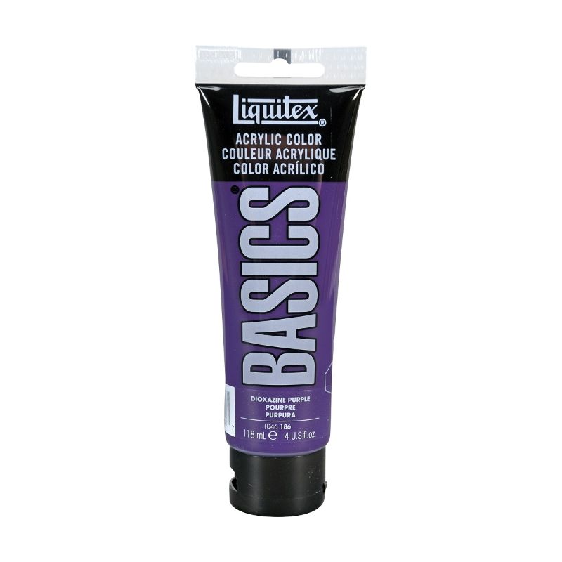 Vibrant Dioxazine Purple acrylic paint in a 118ml tube, ideal for blending, layering, and creative projects.
