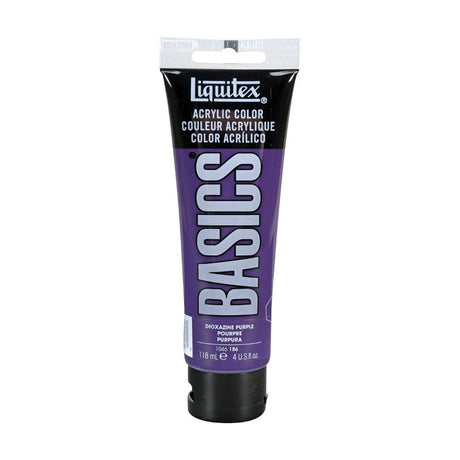 Vibrant Dioxazine Purple acrylic paint in a 118ml tube, ideal for blending, layering, and creative projects.
