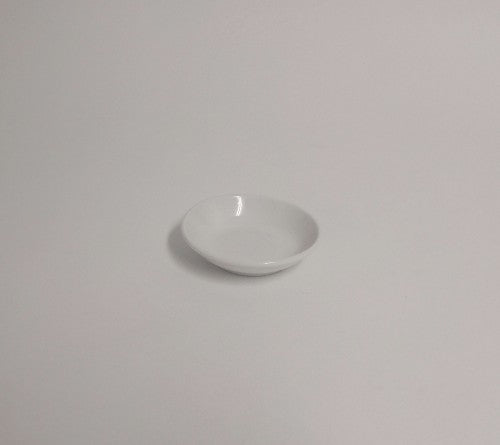 Set of 6 elegant 10cm Rockingham bone china round butter dishes, perfect for stylishly serving butter and condiments.