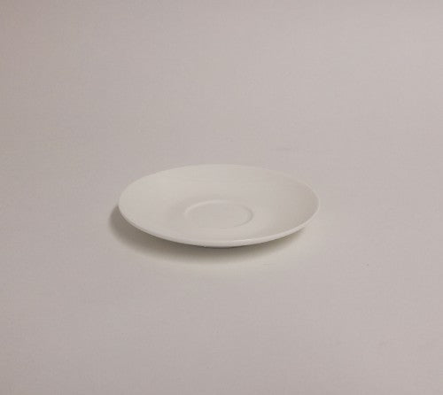 Set of 6 Rockingham Bone China tea saucers featuring elegant design, perfect for tea or dessert serving.