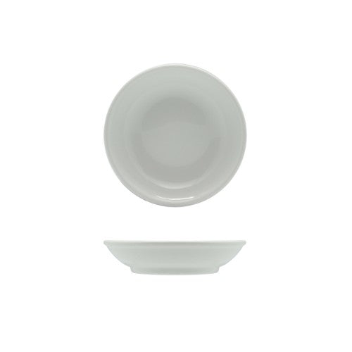 Elegant ceramic dish set for serving butter, olive oil, and sauces; perfect for casual and formal dining occasions.