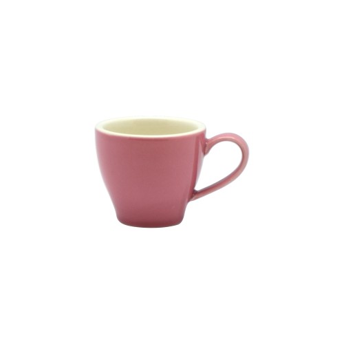 Set of 6 Rockingham Pink Espresso Tulip Cups, 85ml each, elegantly designed for stylish coffee enjoyment.