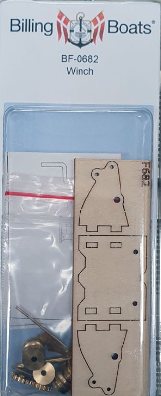 50mm wooden ship winch fitting for enhancing authenticity and functionality in model ship building projects.