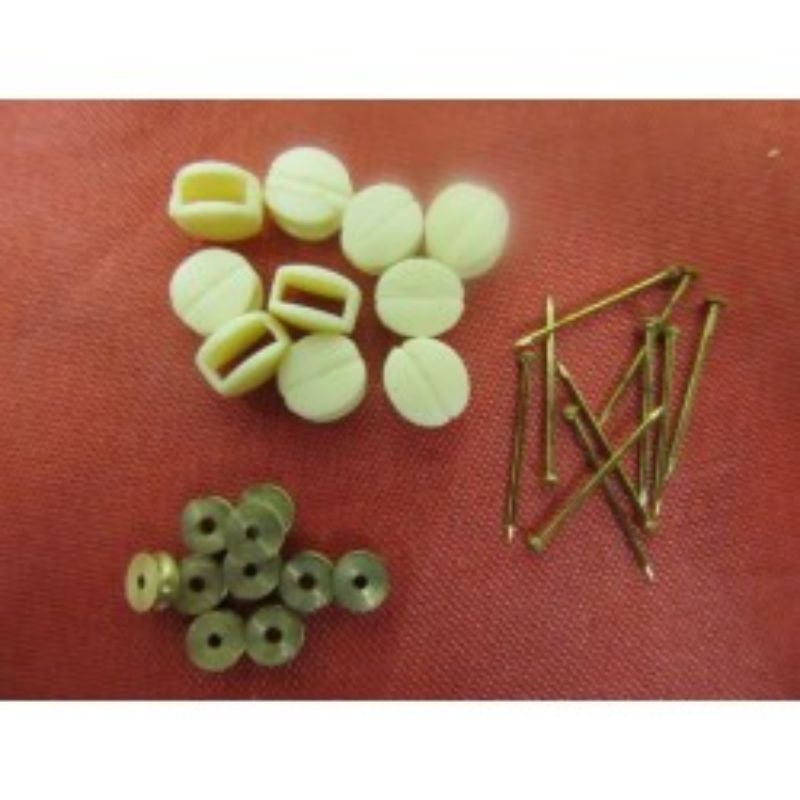 Set of ten 7mm wooden blocks designed for model shipbuilding, ensuring precision and durability in rigging and fittings.