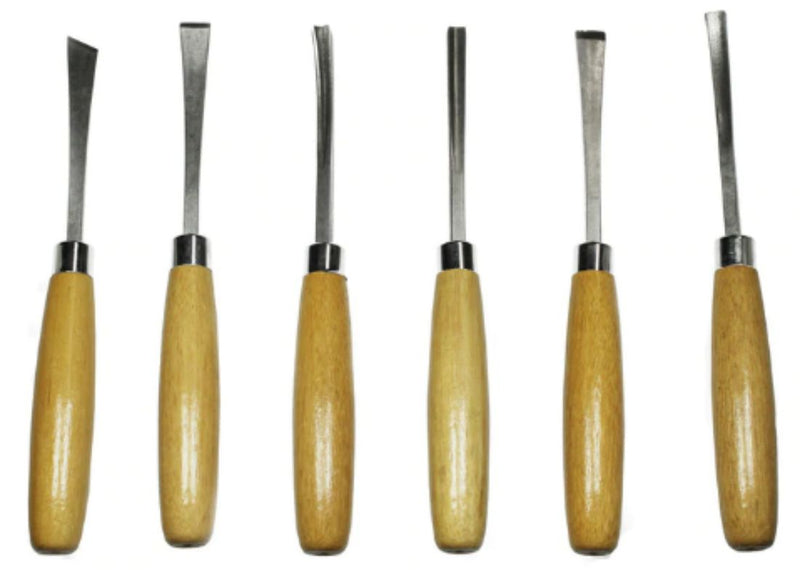 Prof. Carving Tools - Excel (Pack 6 Assorted)