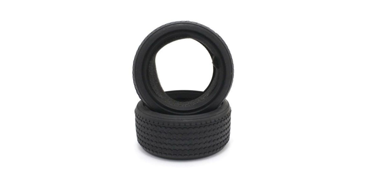 High-performance 1/10 scale vintage radial tyres, offering exceptional grip and durability in racing conditions.