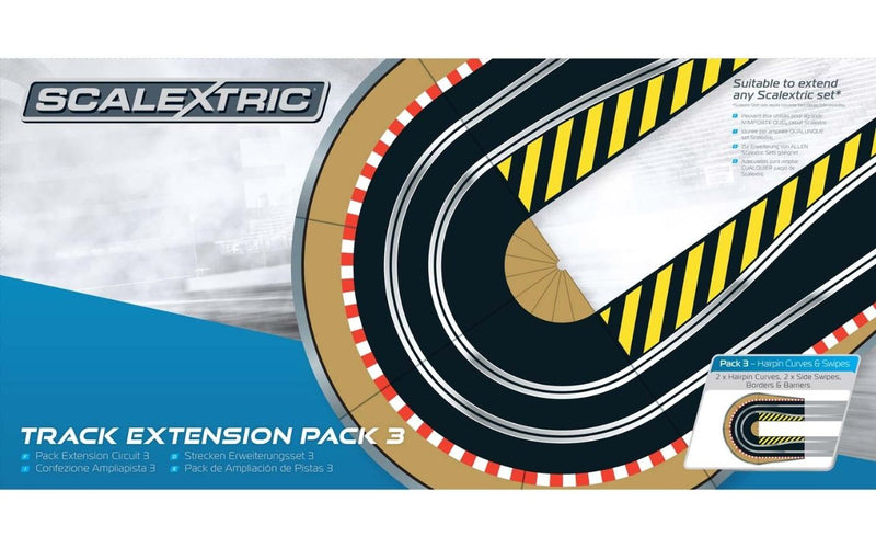 Slot Car Accessory - Track Ext Pack 3 Hairpin