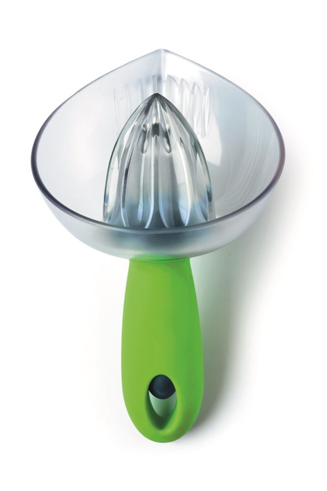 Kilo 2-in-1 Citrus Reamer & Zester with removable juicer, integral strainer, and ergonomic design for effortless zesting and juicing.