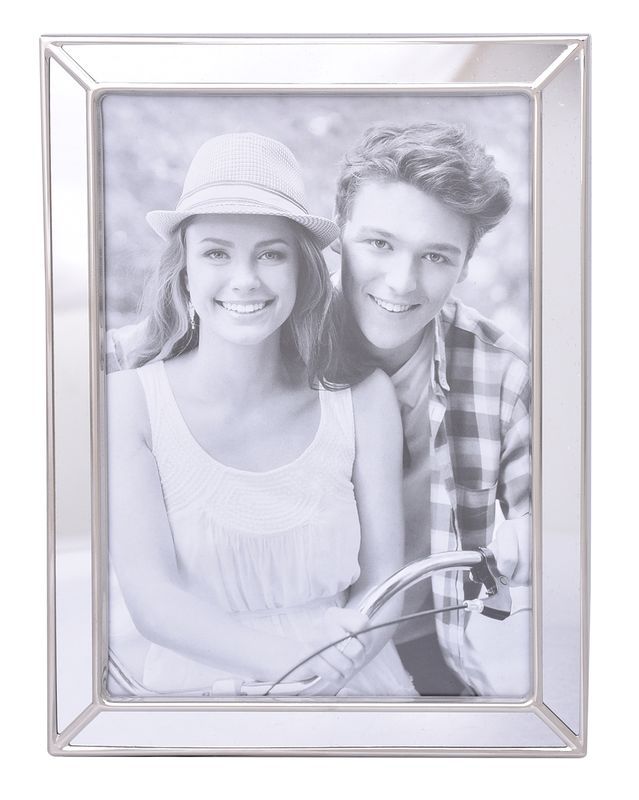 Photo Frame - Mirrored Silver (5 x 7")