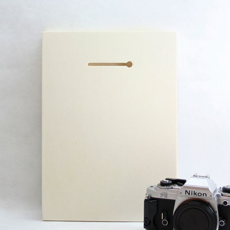 Plywood wall art featuring a family design, eco-friendly, easy to hang, dimensions 205mm x 288mm.