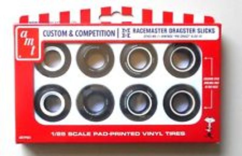 Plastic Kitset - 1/25 Drag Slick Tyre (Pack 8)