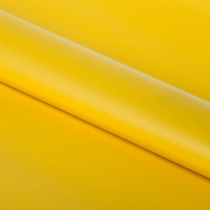 Gloss yellow wrapping paper roll, 50cm x 50m, perfect for brightening gifts for any occasion with a smooth, vibrant finish.