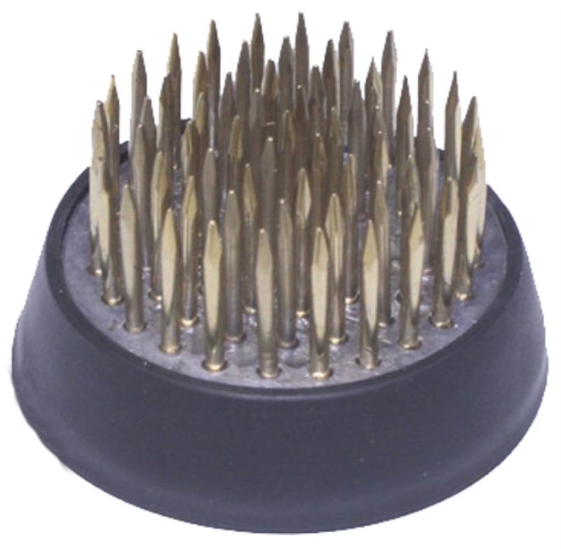 Premium Flower Frog with 61 copper pins, 3.5x3.5x2 cm, designed for secure and versatile flower arranging.
