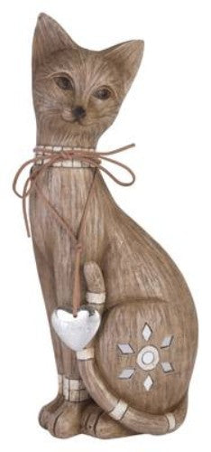 Cat Love ornament, 34cm tall, featuring a charming design that celebrates feline affection.