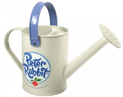 Charming Peter Rabbit watering can with whimsical design, perfect for young gardeners and Beatrix Potter fans.