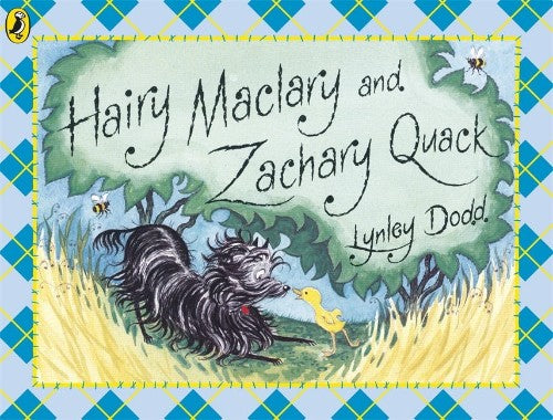 Children's book featuring Hairy Maclary and Zachary Quack, celebrating friendship with vibrant illustrations and rhythmic storytelling.