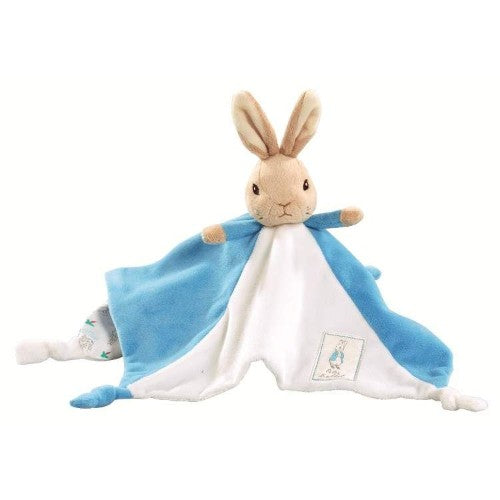 Cozy 30x30cm Peter Rabbit comfort cozie, perfect for cuddles, storytelling, and nursery decor inspired by Beatrix Potter.