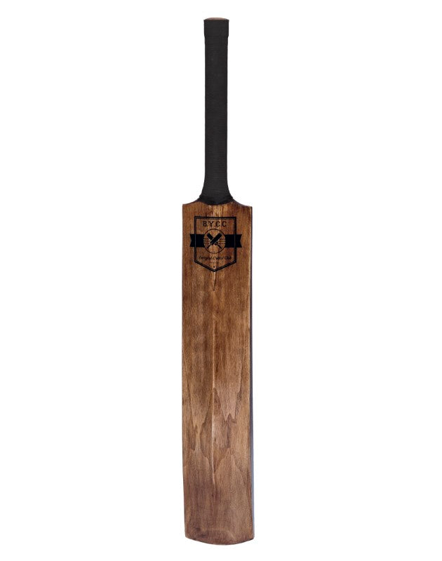 Vintage-inspired Backyard Cricket Set featuring a wooden bat, wickets, bails, and a red ball, all in a stylish canvas carry bag.