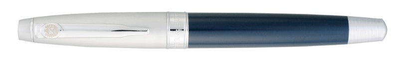 Cutter & Buck Metal Roller Ball Pen in brass with removable cap, tungsten carbide tip, and elegant gift box.