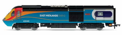 Hornby East Midlands Railway CL.43 HST train pack featuring two detailed units, 43060 and 43049, in iconic liveries.