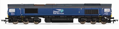 Hornby DRS Class 66 No.66432 model locomotive in iconic Direct Rail Services livery, showcasing modern UK rail heritage.