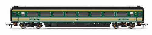 Hornby FGW Mk3 TFO Class Coach C, detailed British rail coach model for Era 9, perfect for enhancing railway layouts.