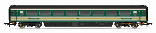 Hornby FGW Mk3 Trailer Standard 42272 model, showcasing detailed design and authentic First Great Western livery.
