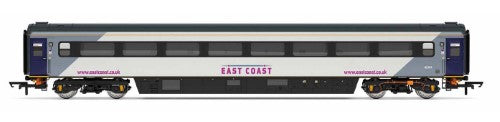 Hornby East Coast Mk3 Trailer Std42191 model showcases a detailed 1:76 scale British Railways coach for collectors and hobbyists.