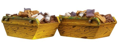 Hornby Accessories - Refuse Skips (2) for model railways, adding realistic detail to urban and industrial settings.