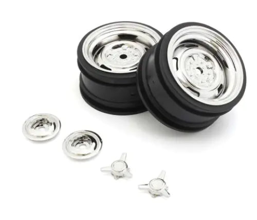 Kyosho 1/10 Classic Rally wheels, 24mm, designed for optimal grip and control in RC racing, featuring a sleek, durable design.