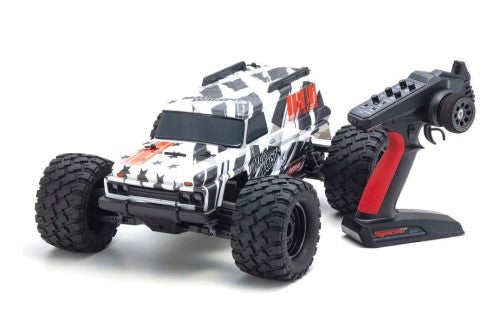 EP RS KB10 VE Mad Wagon Black, a powerful 1/10 scale RC monster truck with 75km/h speed, rugged design, and stylish van body.